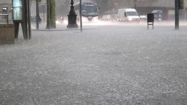 Día de lluvia en Barcelona