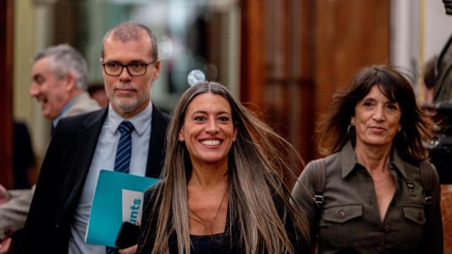 La portavoz de Junts en el Congreso, Miriam Nogueras, durante una sesión plenaria en el Congreso de los Diputados