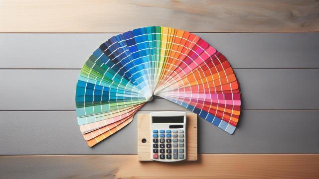 Colores de Pantone y calculadora
